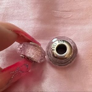 PANDORA - PINK SHIMMER MURANO CHARM